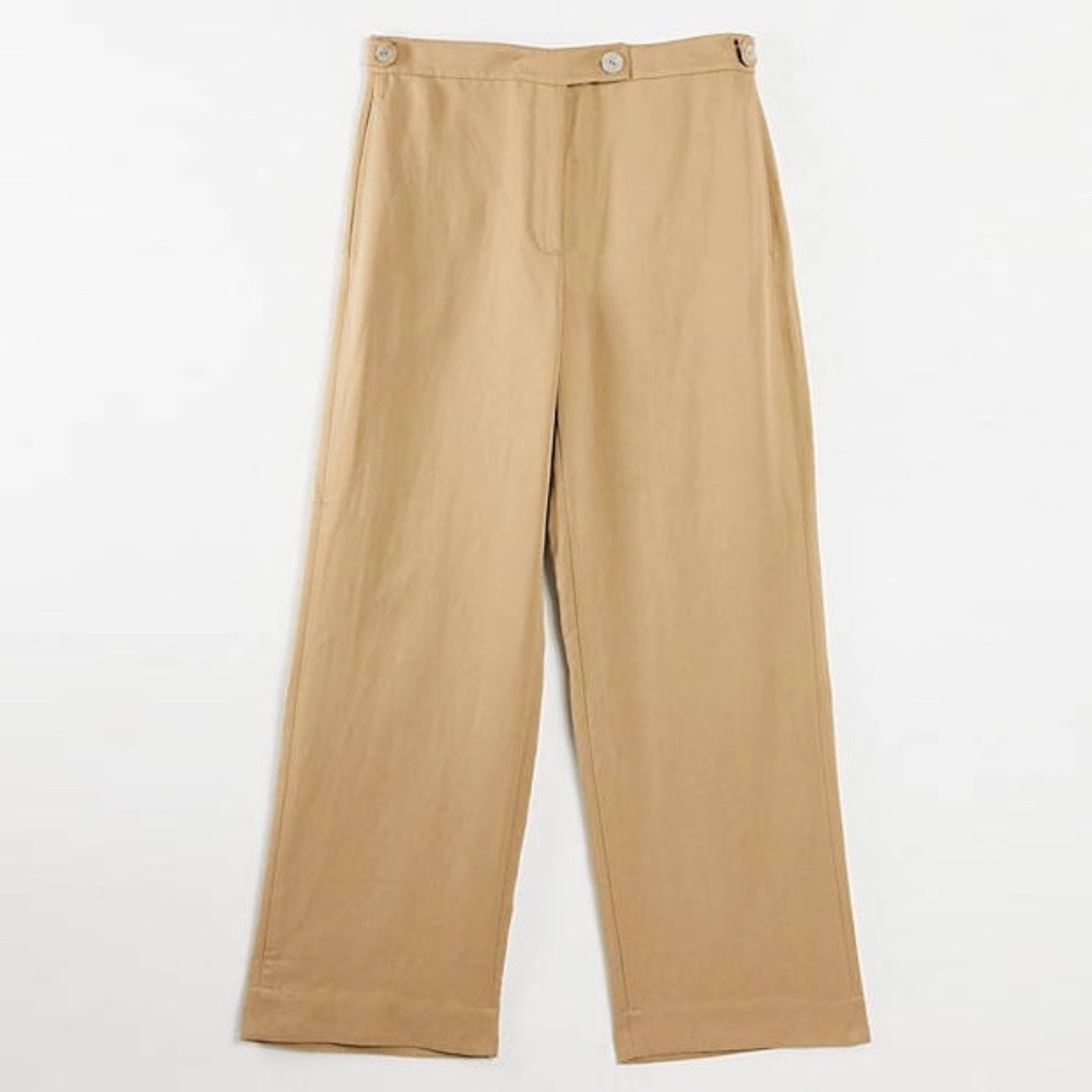 Linen Relaxed Wide Trousers